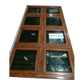 Soundproof  house window design 3 panels aluminum awning window